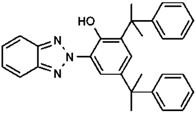 巴斯夫234紫外線吸收劑分子結構圖