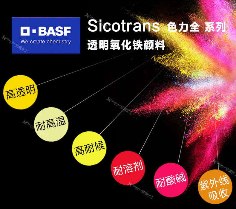 巴斯夫色力全透明氧化鐵顏料優點